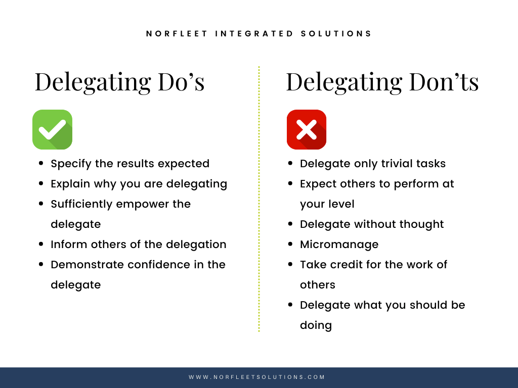 Delegation Do's and Don'ts