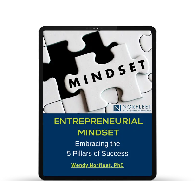 Entrepreneurial Mindset eBook on an iPad